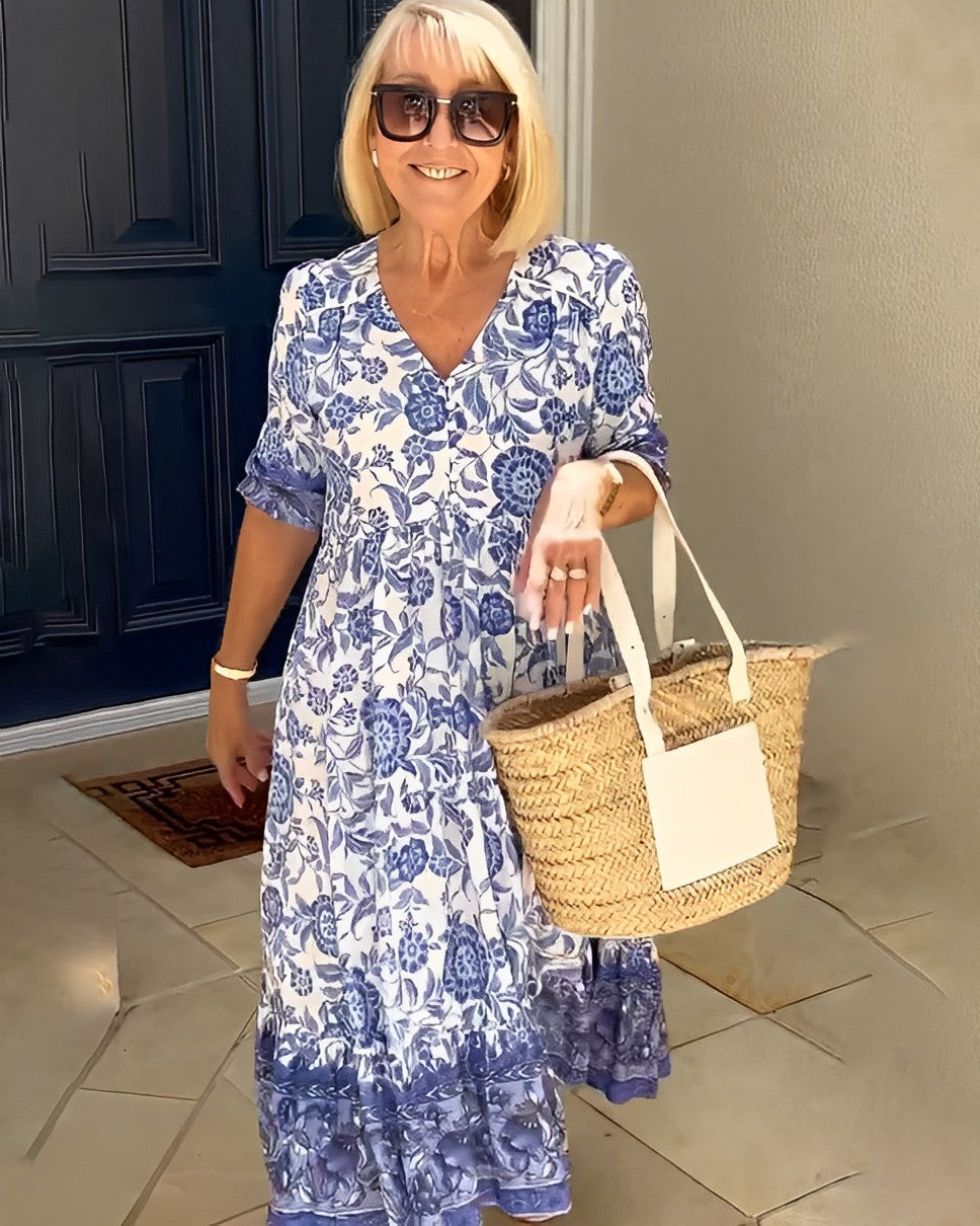 Vestido Candessa · Azul — 2