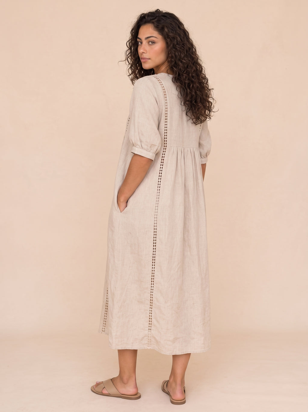 Vestido Gelsomina Beige — 3