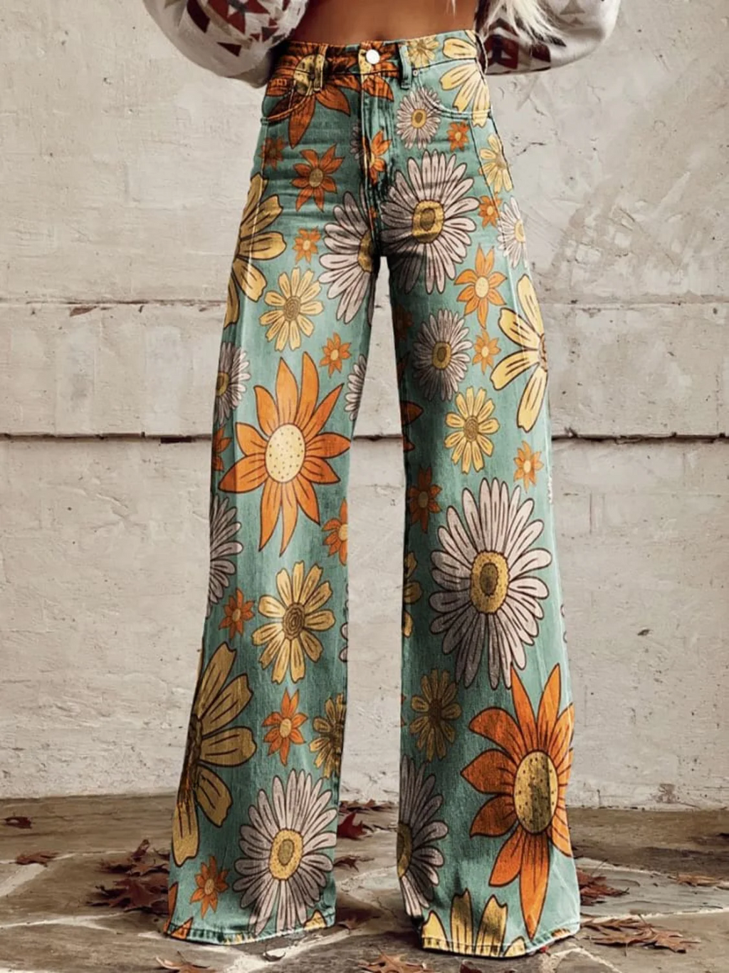 Pantalón Fioranda · Stampa margherite — 4