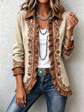 Chaqueta Serenella · Beige y Marrón — 1
