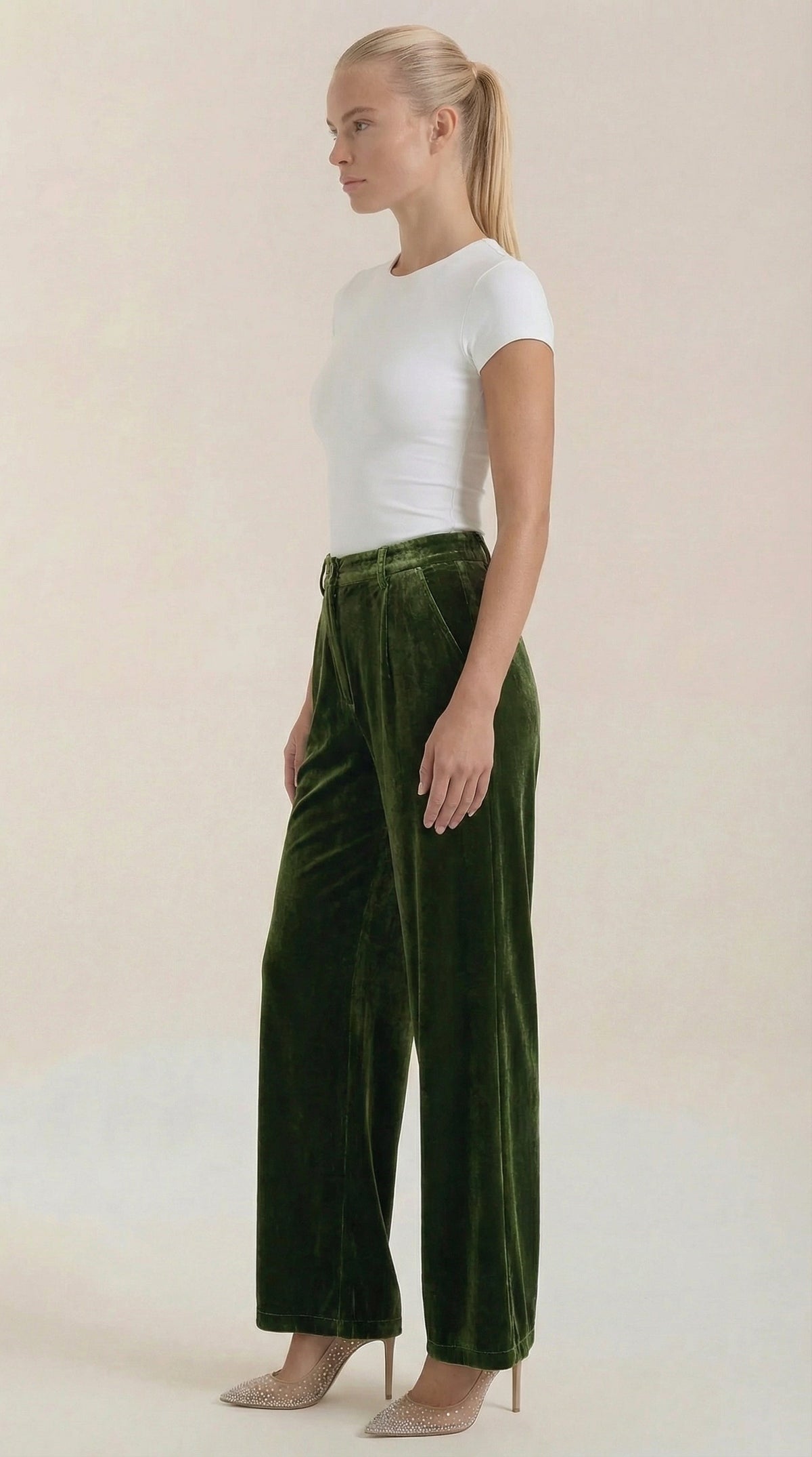 Pantalón Alvora · Verde oscuro — 2